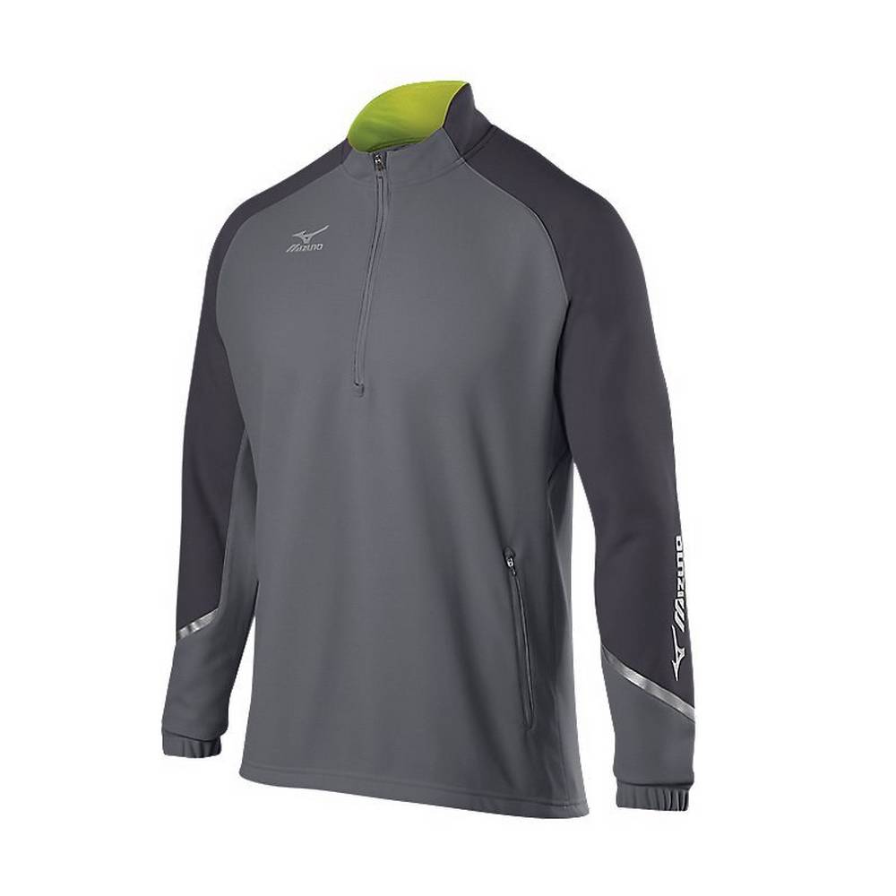 Panske Pulóver Mizuno Elite 1/2 Zip Siva Vypredaj RTIU82031